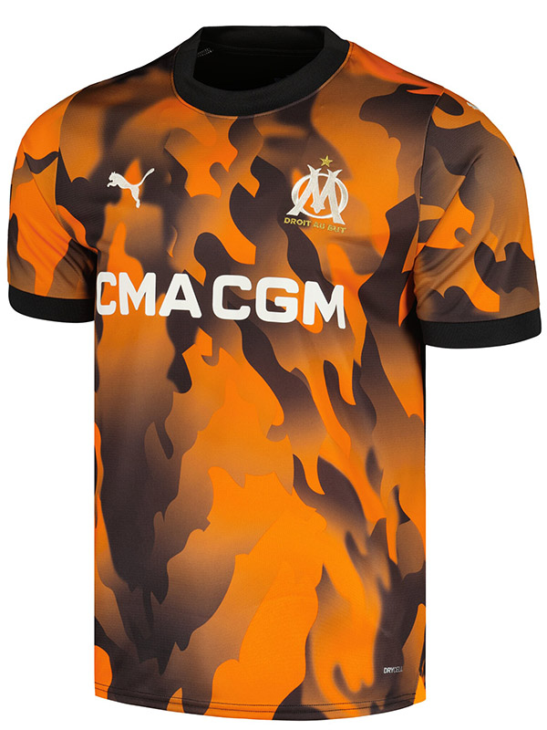 Olympique de marseille third jersey soccer uniform men's 3rd sports football kit top shirt 2023-2024